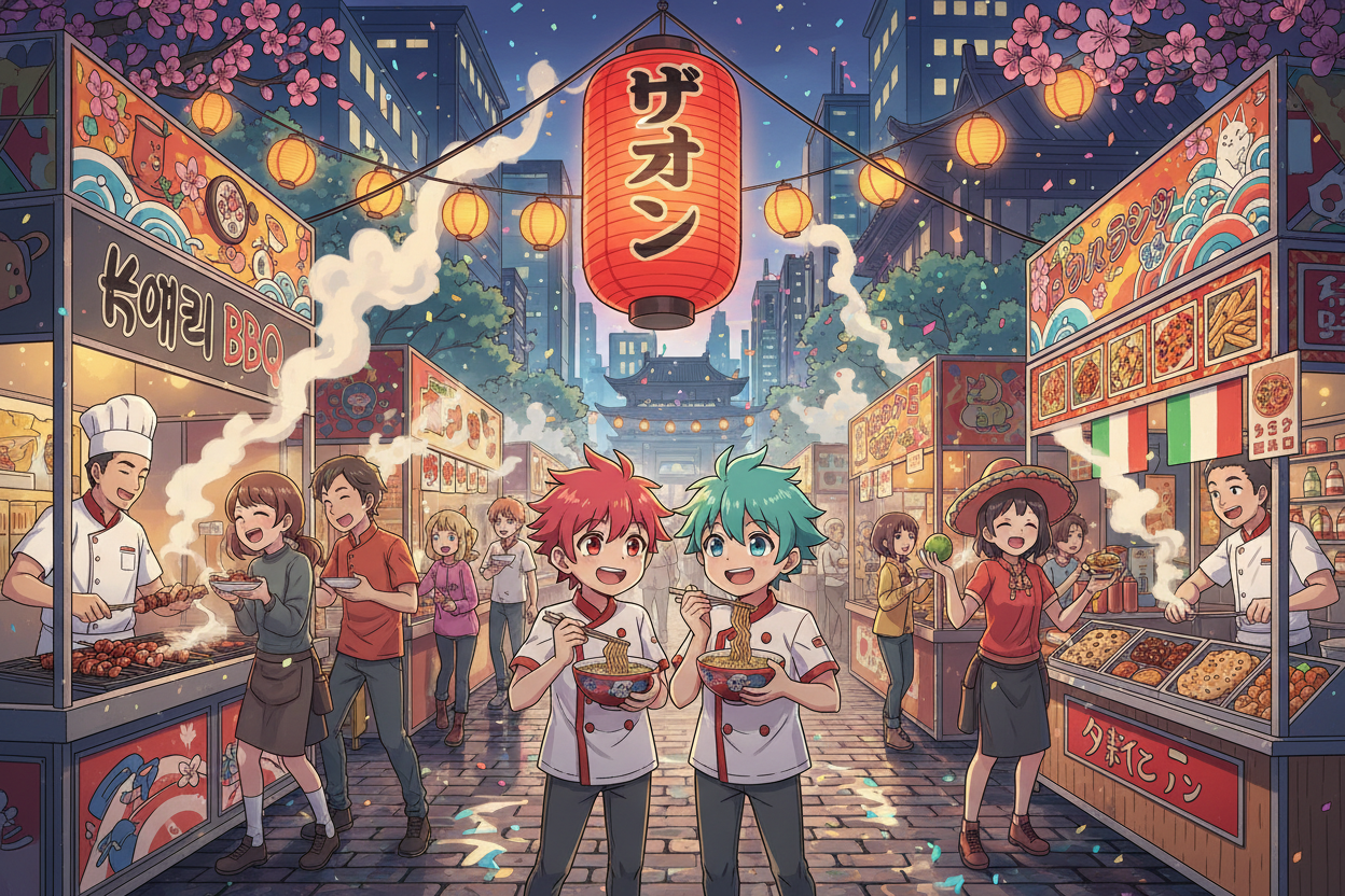 Anime Global Food Scene